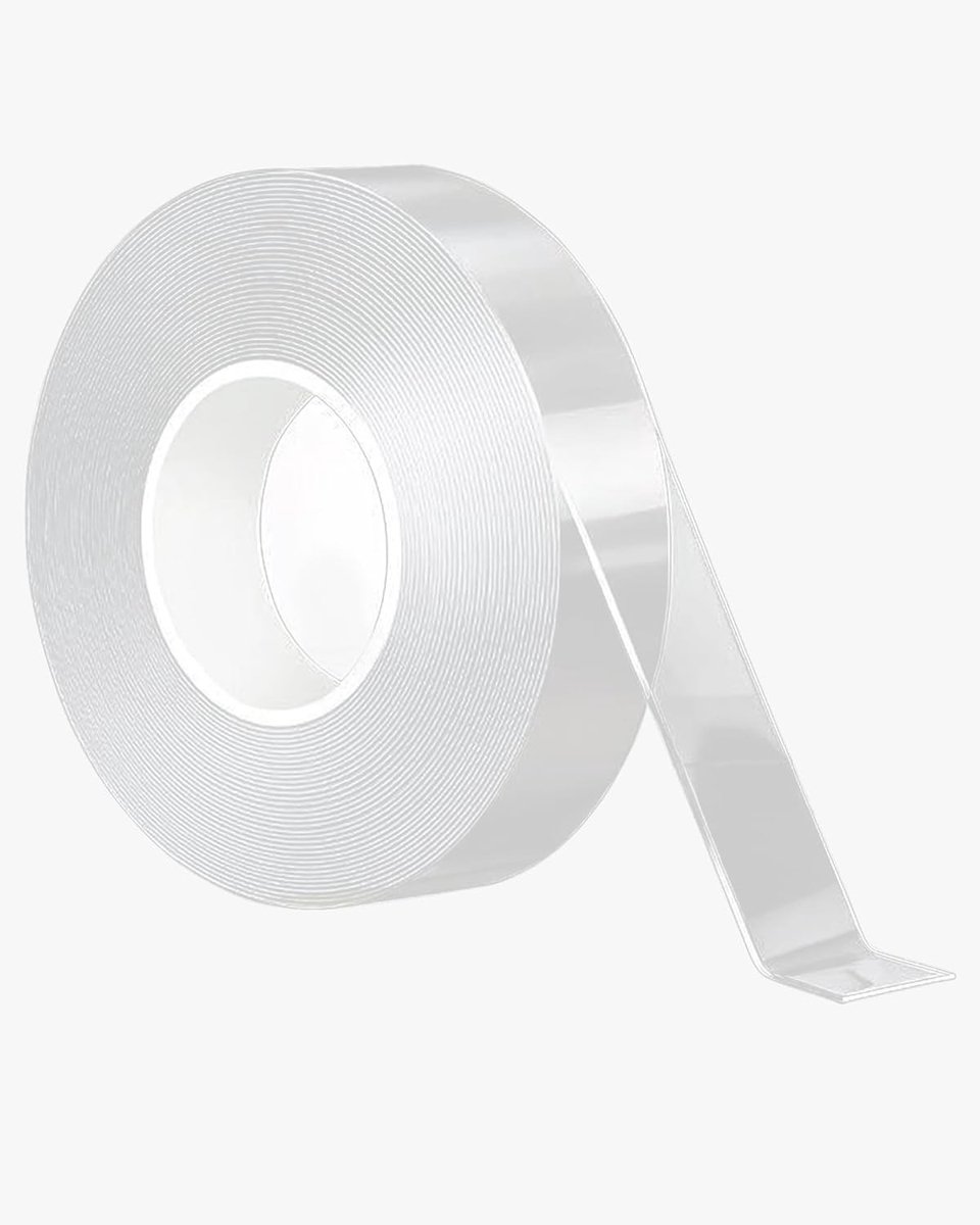 Zware Dubbelzijdige Tape 1mm×2cm×5m - Transparante Acryl Tape, Herbruikbaar en Verwijderbaar, Ideaal voor Wanddecoratie, Vloerkleden en Autoaccessoires