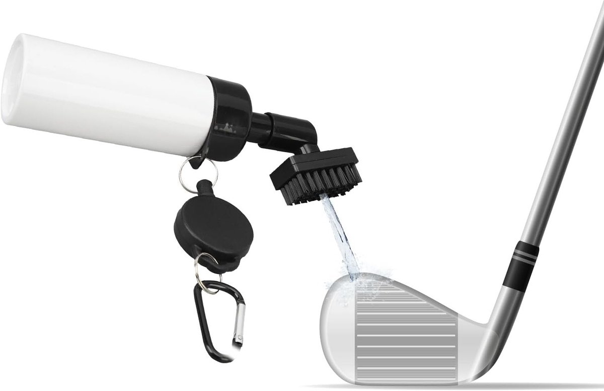 Efficiënte Golfclub Reinigingsborstel met Groefreiniger en Microvezeldoek voor Optimale Onderhoud van Golfclubs
