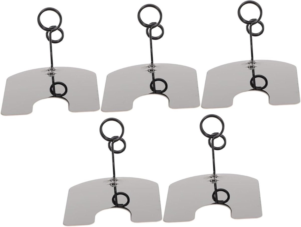 Prijskaartje Clips - Kaarthouders - Prijs Weergeven - Stabiele Basis - 8.5X7cm - Zwart