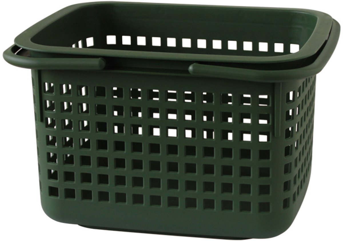 Hachiman opbergmand Cestino M, polypropyleen, donkergroen, 23 l, 238126