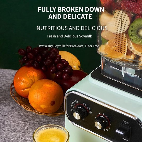 Professionele Blender - Keuken Mixer - Smoothies Maken - 10 Snelheden - 2 Liter Kan - Rood — afbeelding 3