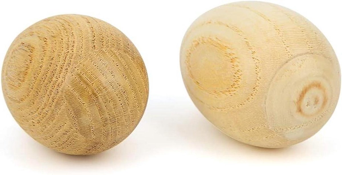 Houten Eieren Muziek - Perkussie Speelgoed - Muziek Maken Kinderen - Comfortabele Grip - 2 Stuks - Niet Gespecificeerd