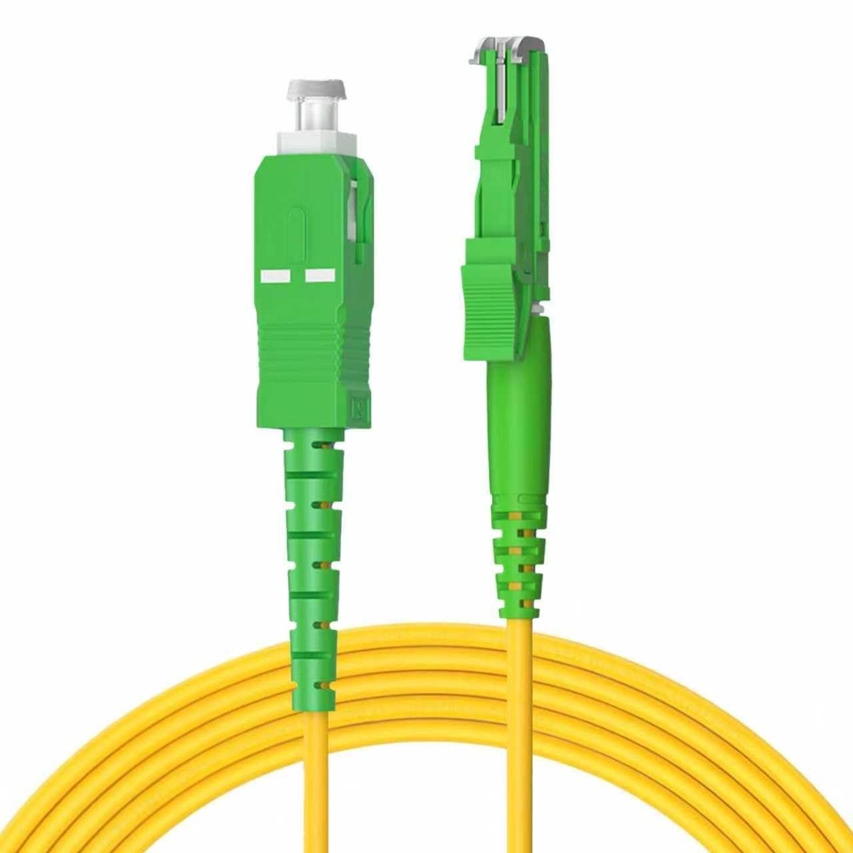 Glasvezelkabel - Netwerkkabel - Internet Verbinding - LSZH Jas - 0.5 meter - Geel