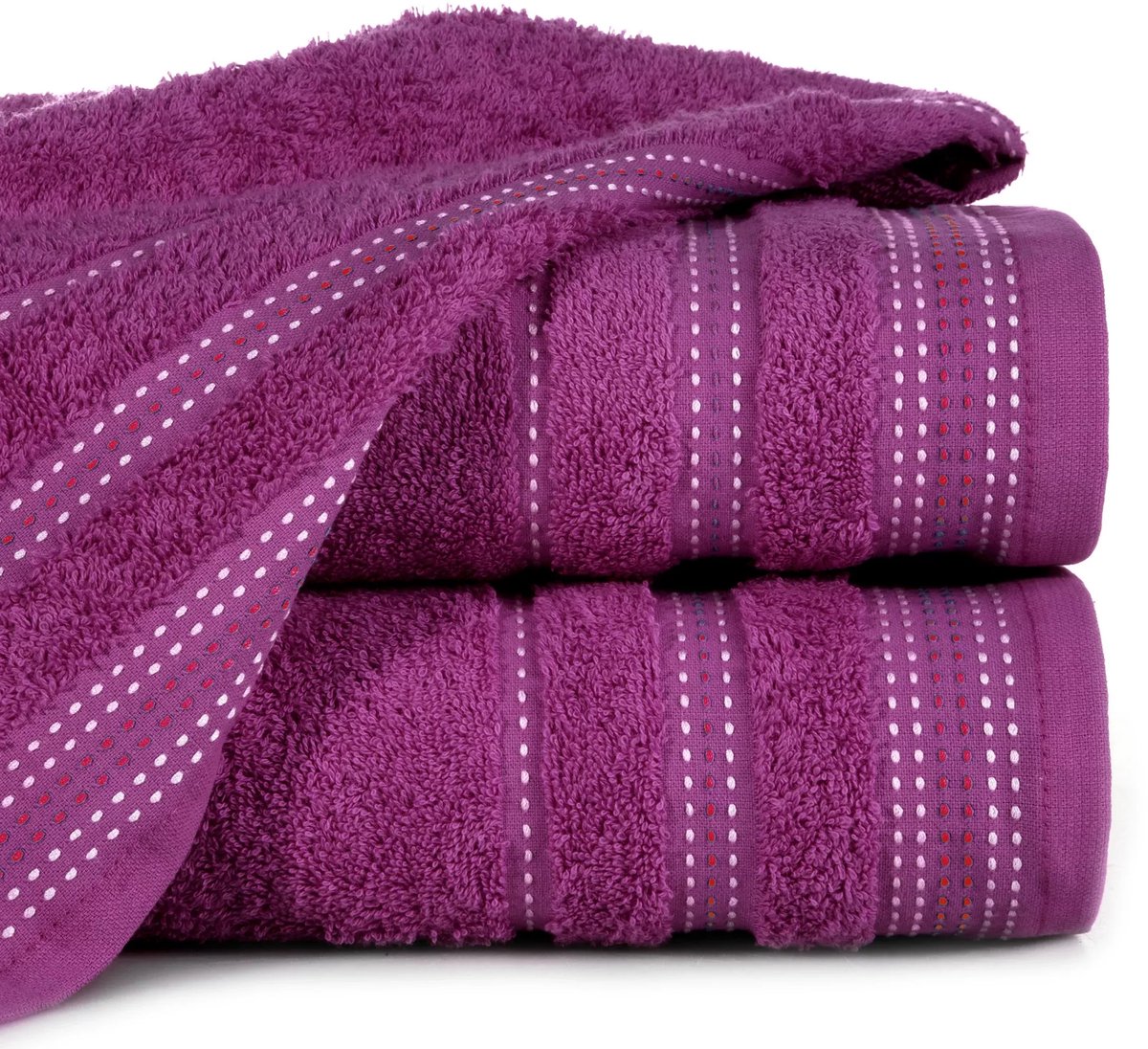 Eurofirany Pola Serie - Handdoek - 50x90 cm - Lila - Frotte