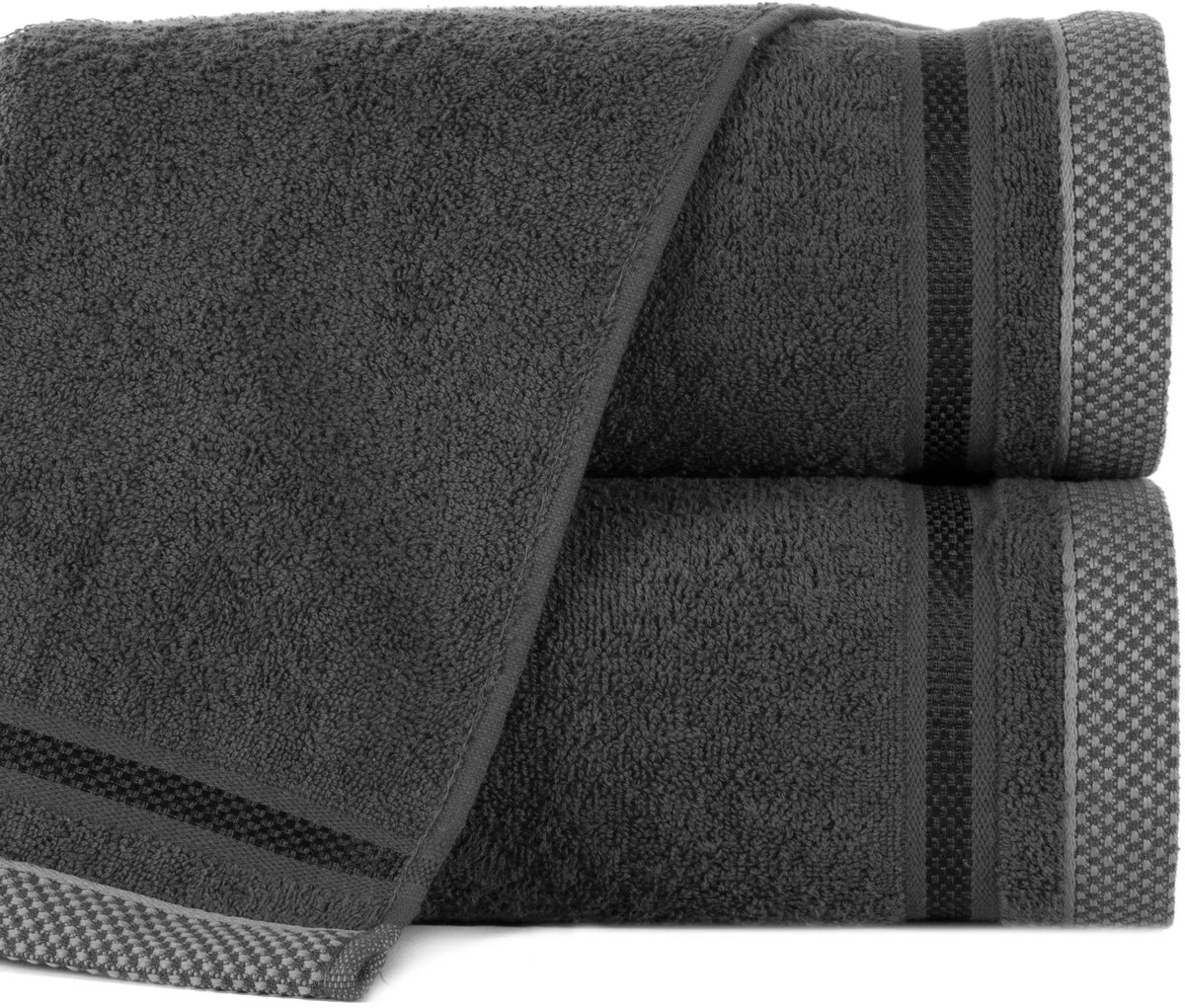 Abbie Badhandoek 100x150cm Stalgrijs 500g/m2 Frotte