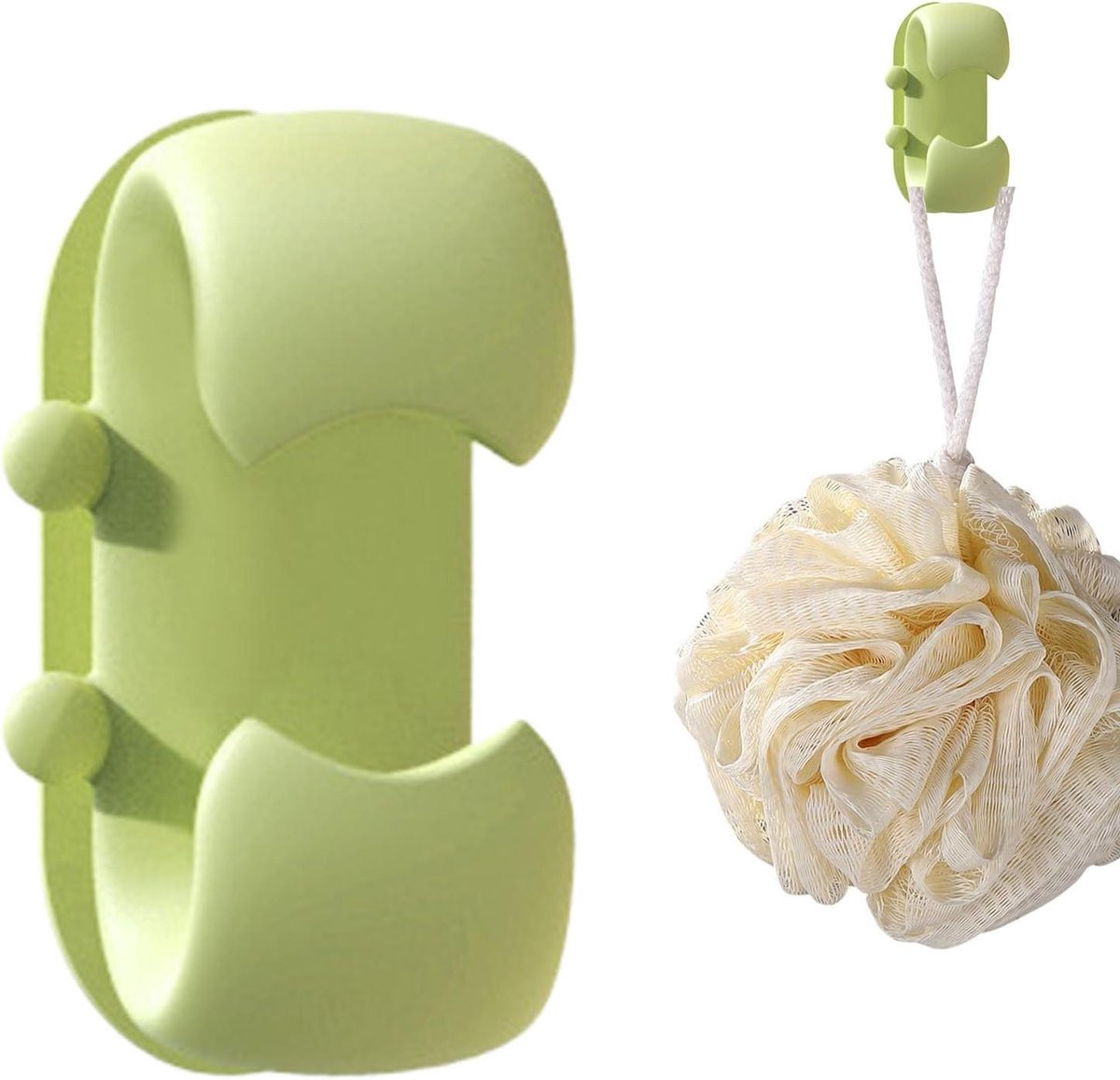 Rijstlepelhouder - Spatel clip - Keuken organiseren - Charmant krab design - 4 x 2.6 cm - Groen