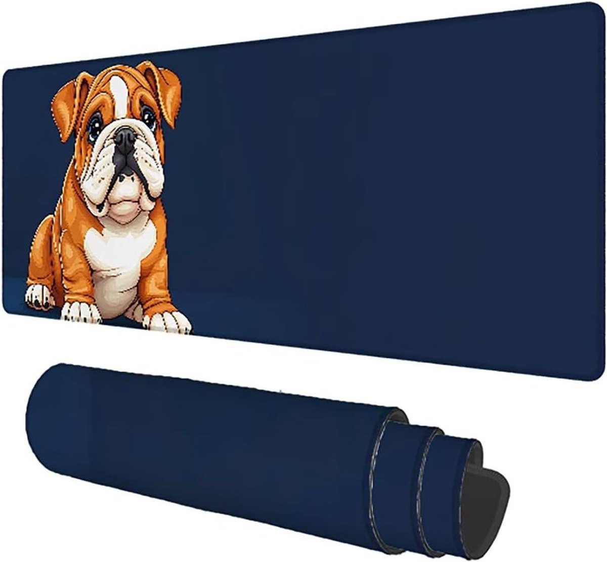 XXL Muismat - Bureauonderlegger - Gaming en werk - Wasbaar en antislip - 160x80cm - Blauw