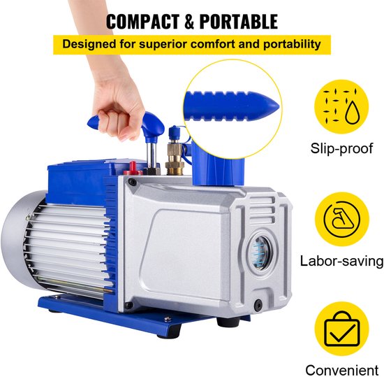 Vacuümpomp 10cfm 2-Fasen 1hp voor Airco en Koelmiddel Toepassingen — afbeelding 4