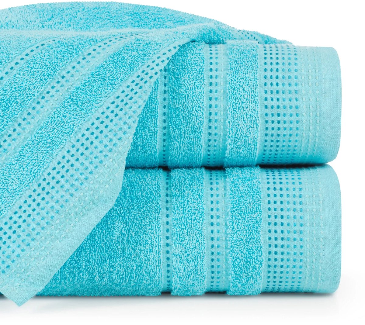 Eurofirany Pola Serie - Handdoek - Blauw - 70x140 cm - 500 g/m2
