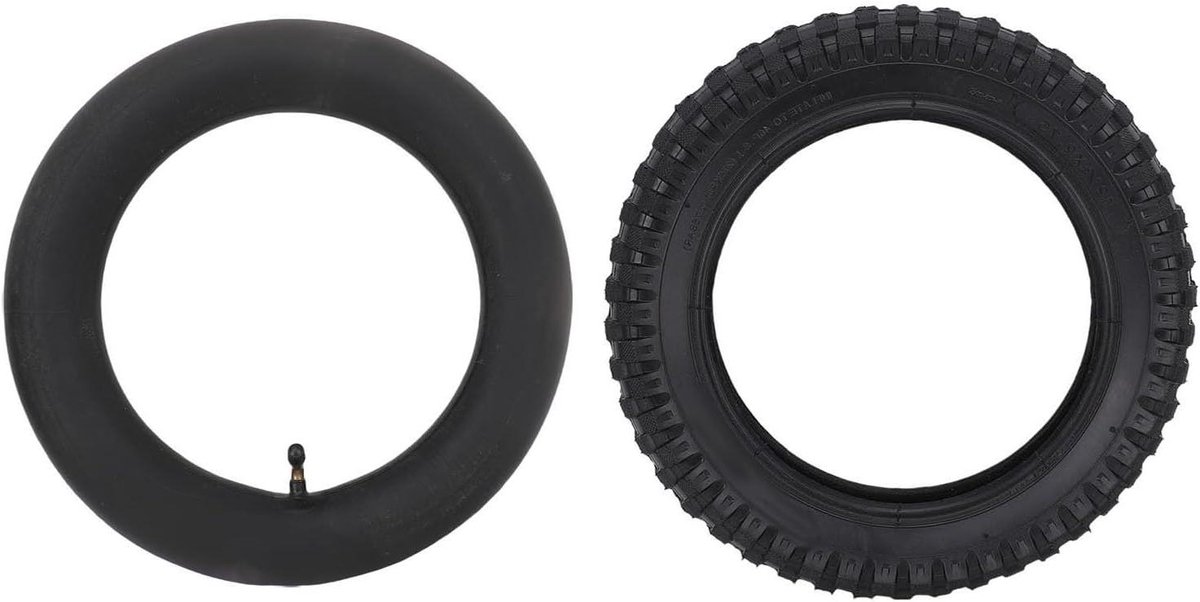 Binnen en buitenband - Rubberen bandenset - Off-road rijden - Verhoogde grip - 125 x 2.75 - Zwart