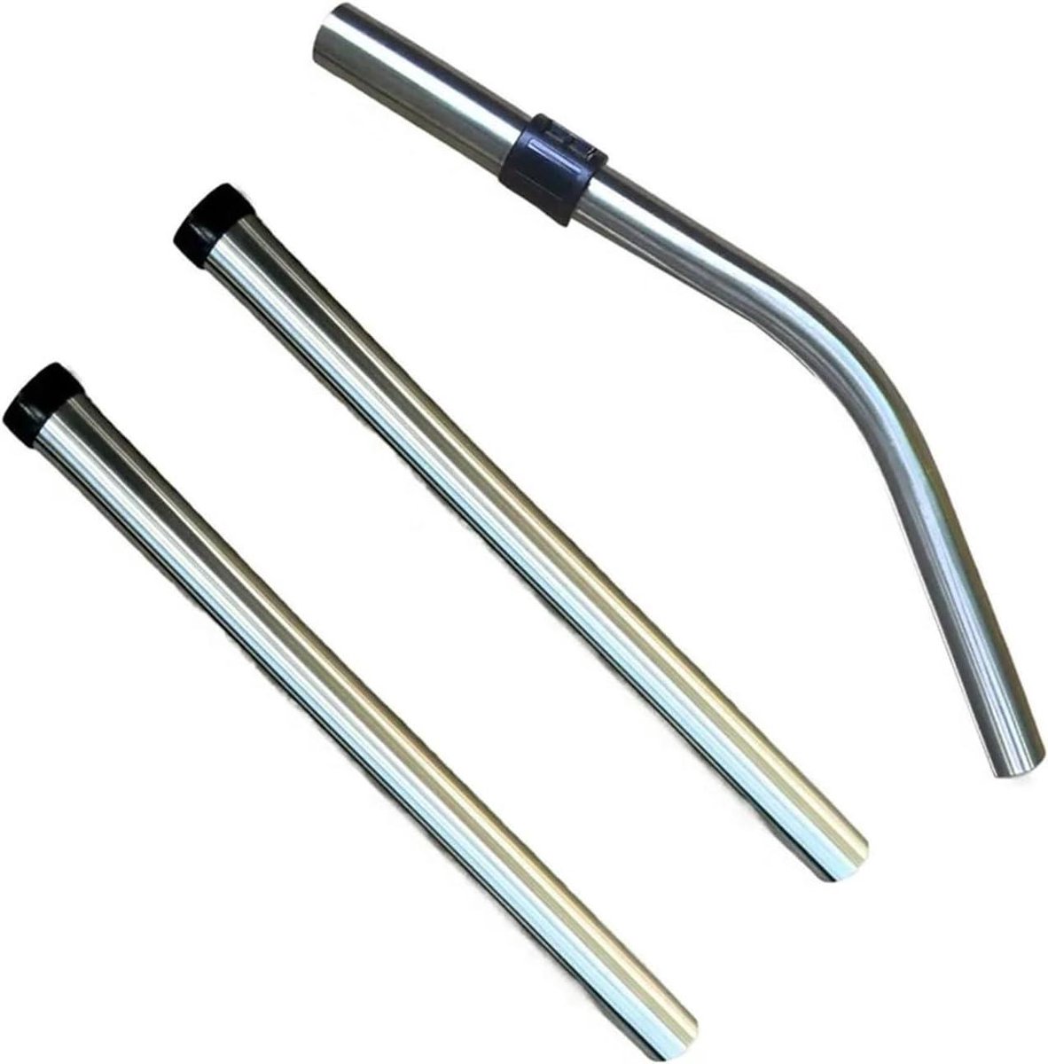 Stofzuigerbuis Set - Verlengslang Onderdelen - Huishoudelijk Schoonmaken - Lichtgewicht Aluminium - 50 Gram - Grijs