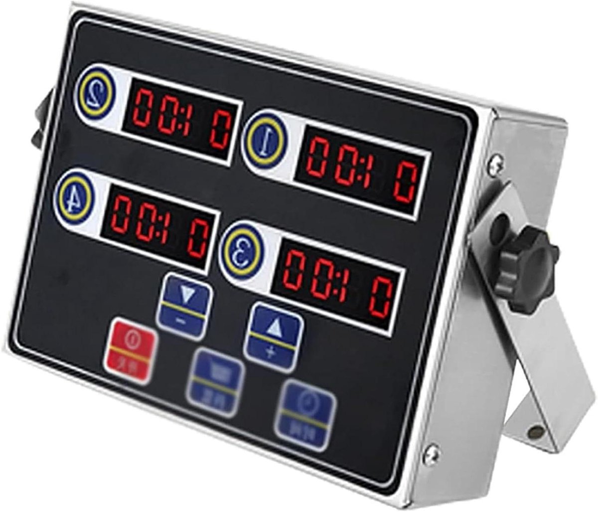 Digitale Keuken Timer - Precisie Timer - Meerdere Taken - 16-kanaals LED - Instelbaar - Zwart