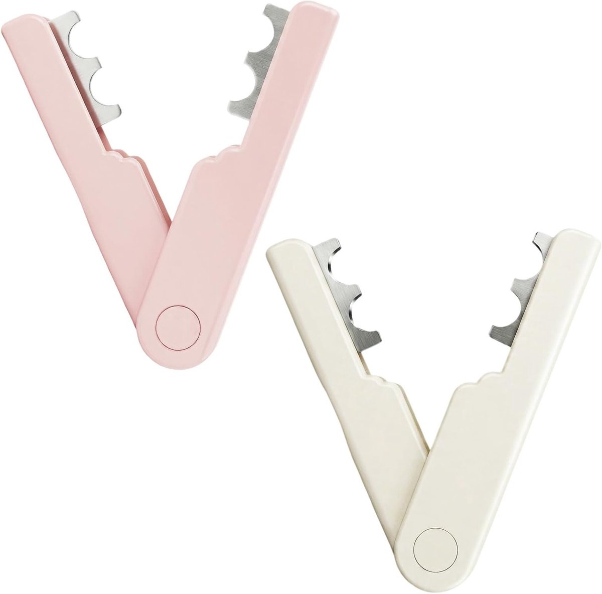 Doornenverwijderaar Set - Rozenstripper Gereedschap - Bloemen Voorbereiden - Ergonomische Handgreep - 2 stuks - Wit Roze
