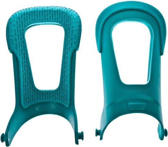 Snowboard Binding Set - Highback Baseplate - Winter Sport - Trendy Kleuren - One Size - Blauwgroen