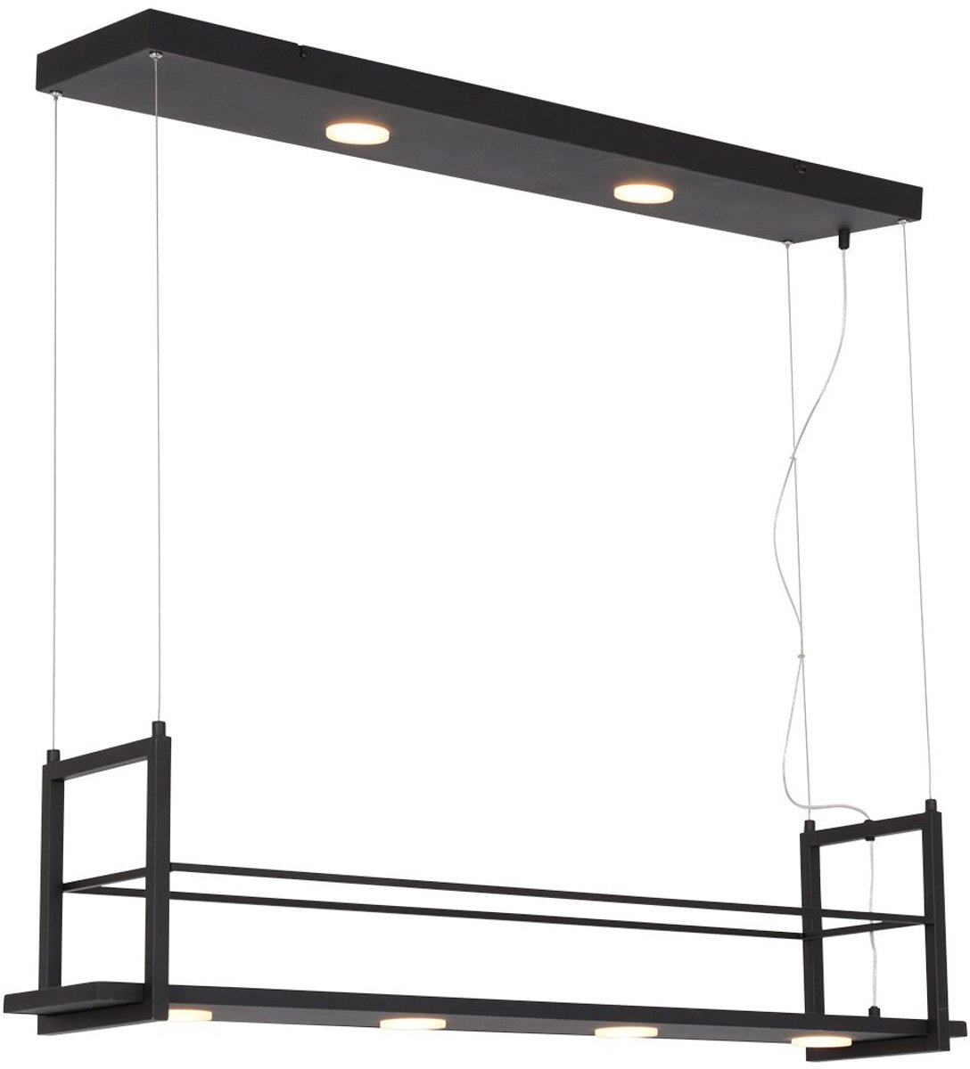 Steinhauer Tør hanglamp - keuken verlichting - LED - frame - zeslichts - zwart