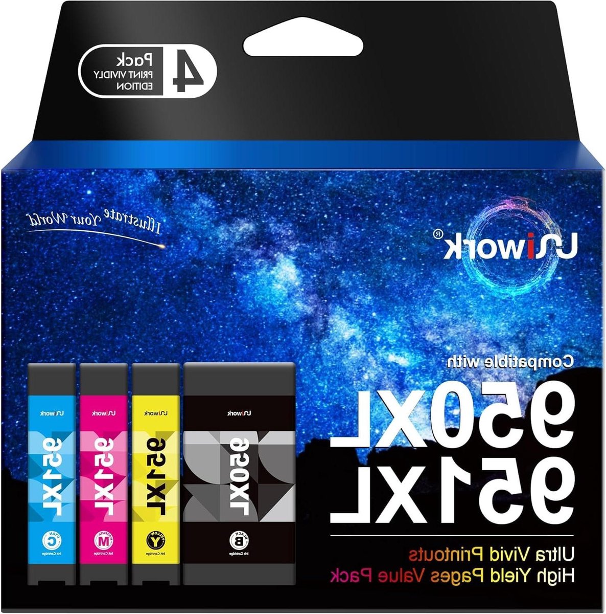 Printer Cartridges - Inkt Patronen - Documenten Printen - Hoge Capaciteit - 4 Stuks - Multicolor