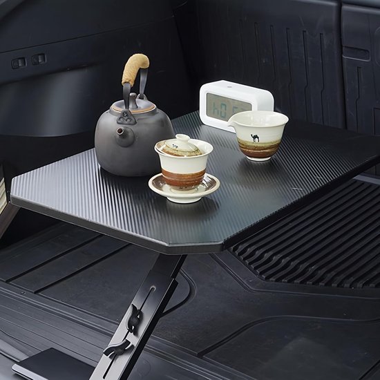 Auto Dienblad - Kofferbak Tafel - Eten Onderweg - 180 Graden Verstelbaar - 74 x 44 cm - Koolstofvezel — afbeelding 2