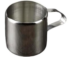 Melkschuim kan - Koffiezet accessoire - Melk opschuimen - Roestvrij staal - 85 ml - Zilver