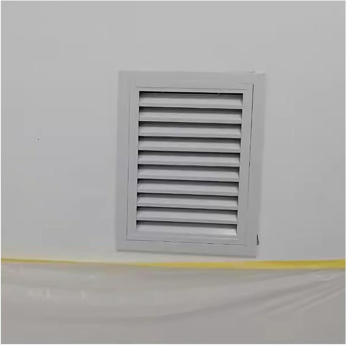 Wit luchtrooster voor retouropening, 30-100 cm, decoratiefRegistreer met vaste lamellen voor badkamer keuken bibliotheek klasventilatie (55 x 96 cm)