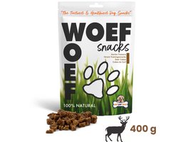 Woef Woef Hondensnack Hert Trainers M 400 gr