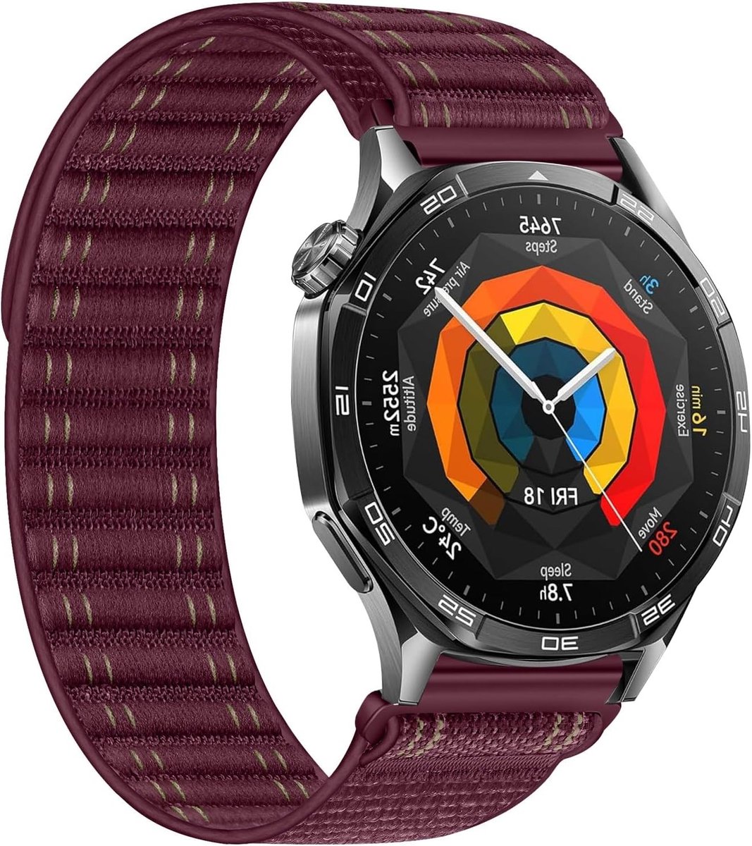 Nylon Horlogeband 22mm voor Smartwatches, Geschikt voor Huawei GT en Samsung Galaxy Watch, Duurzaam en Comfortabel