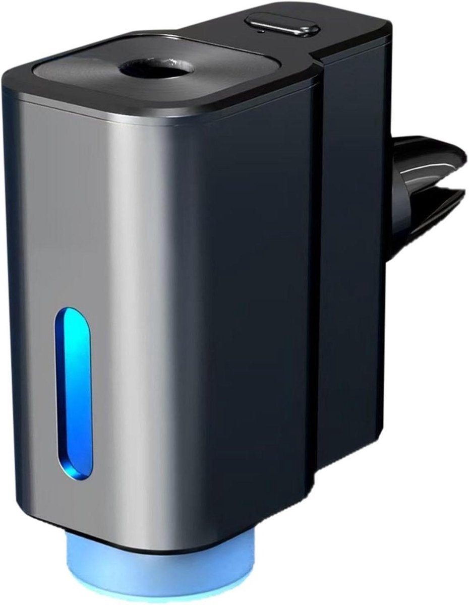 Auto Luchtverfrisser - Mini Aroma Apparaat - Interieur Zuivering - Geur Neutraliserend - 19.99 x 3.99 cm - Zilver