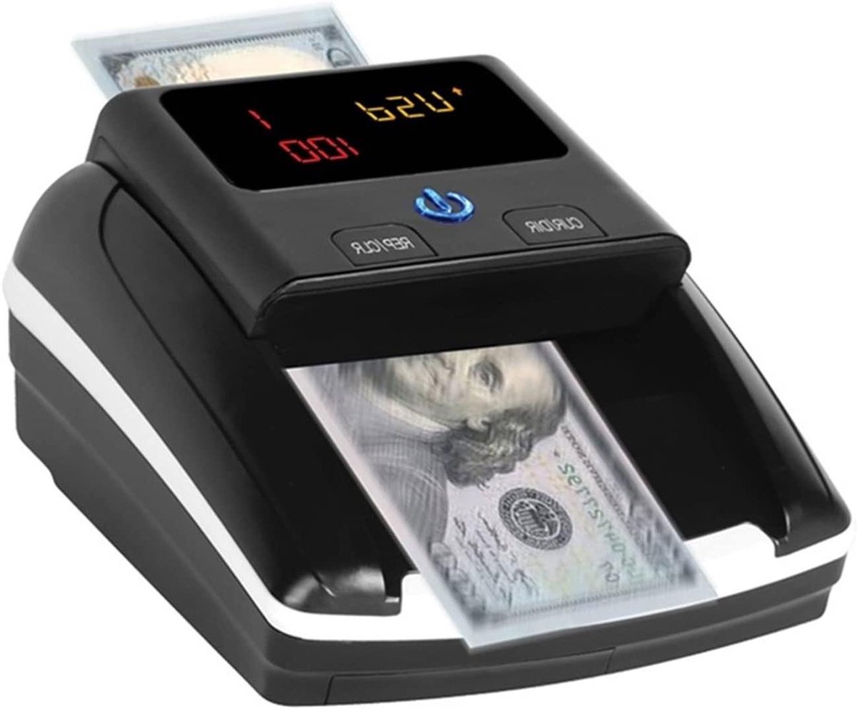Geld Tel Machine - Bankbiljet Teller - Snel Cijferen - Automatische Detectie - Compact Formaat - Zwart