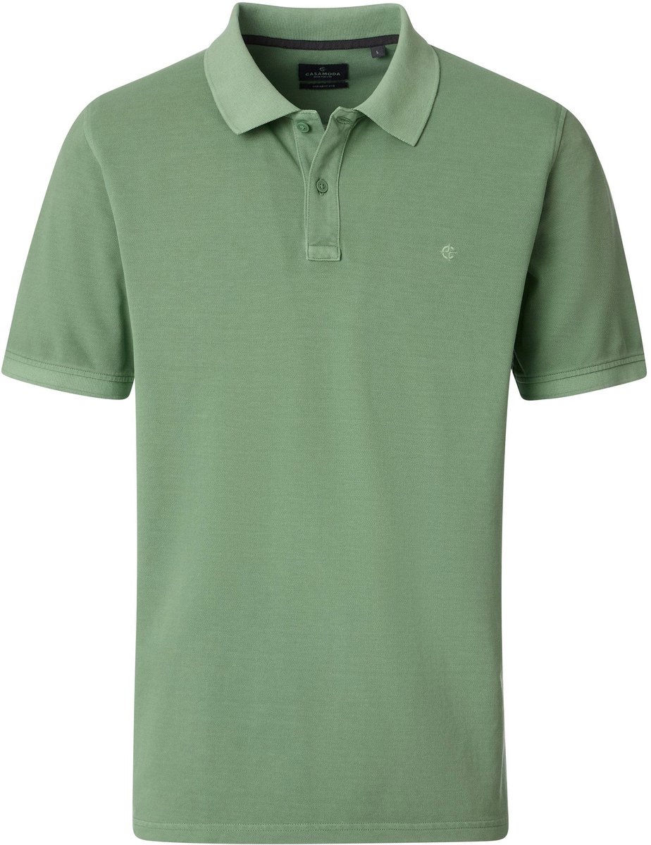 CASAMODA Polo Piqué Groen - Maat 3XL - Heren