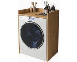 Wasmachine Kast - Ombouw Meubel - Badkamer Organisatie - Montage Zonder Boren - 66x97x62cm - Wotan Eiken