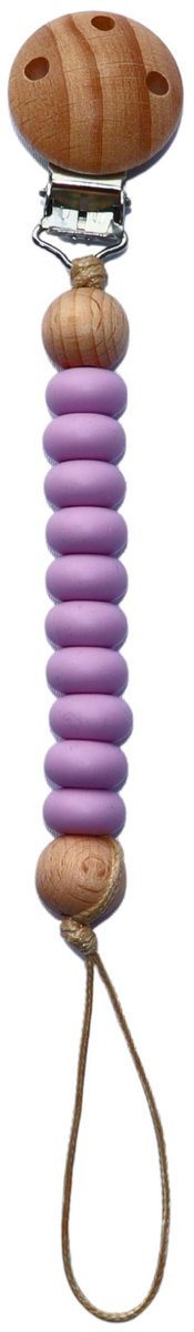 Zibbi Nordic Speenkoord Blush Purple – Luxe Siliconen Speenclip – BPA Vrij