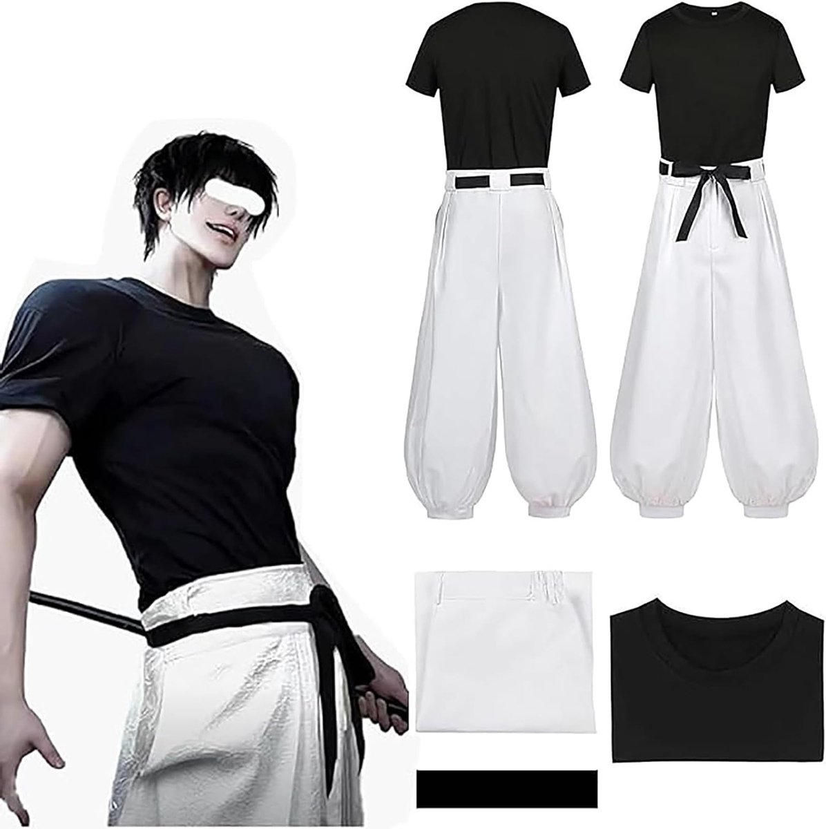 Anime Cosplay Kostuum voor Satoru Gojo, Toji Fushiguro en andere Jujutsu Kaisen Personages, Perfect voor Feestjes en Conventies
