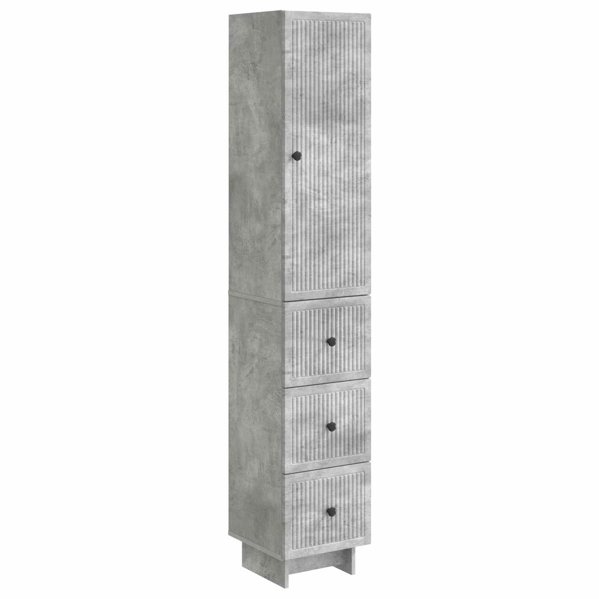 vidaXL Kast - Set - 2 - st - Bewerkt - hout Betongrijs