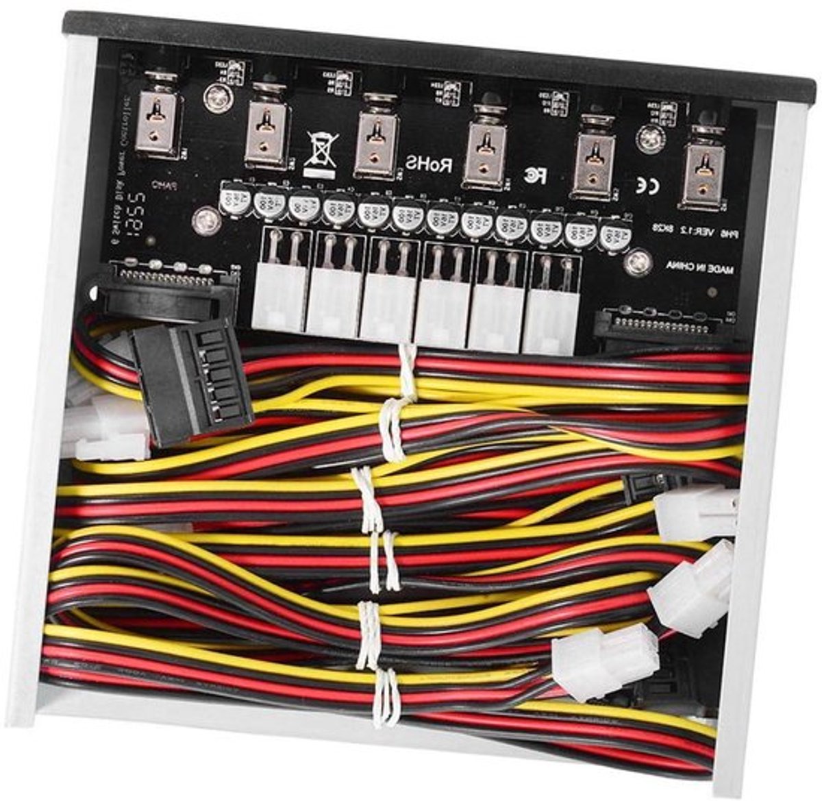 HDD- en SSD-voedingsschakelaar - 6-weg schakelsysteem voor meerdere schijven - Snel wisselen tussen systemen.