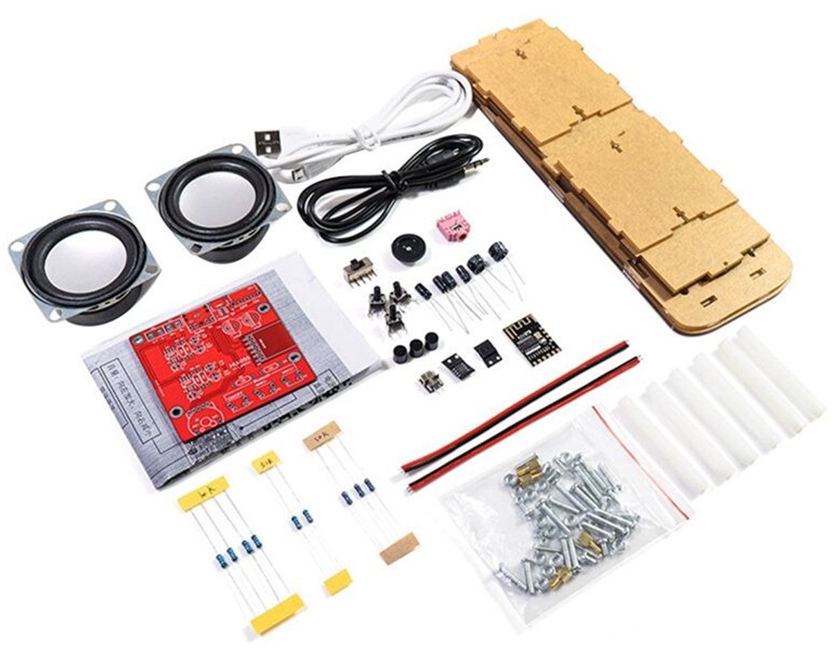 DIY-luidsprekerkit: Elektronisch soldeerproject, praktisch zelf solderen en assembleren van elektronische kitonderdelen
