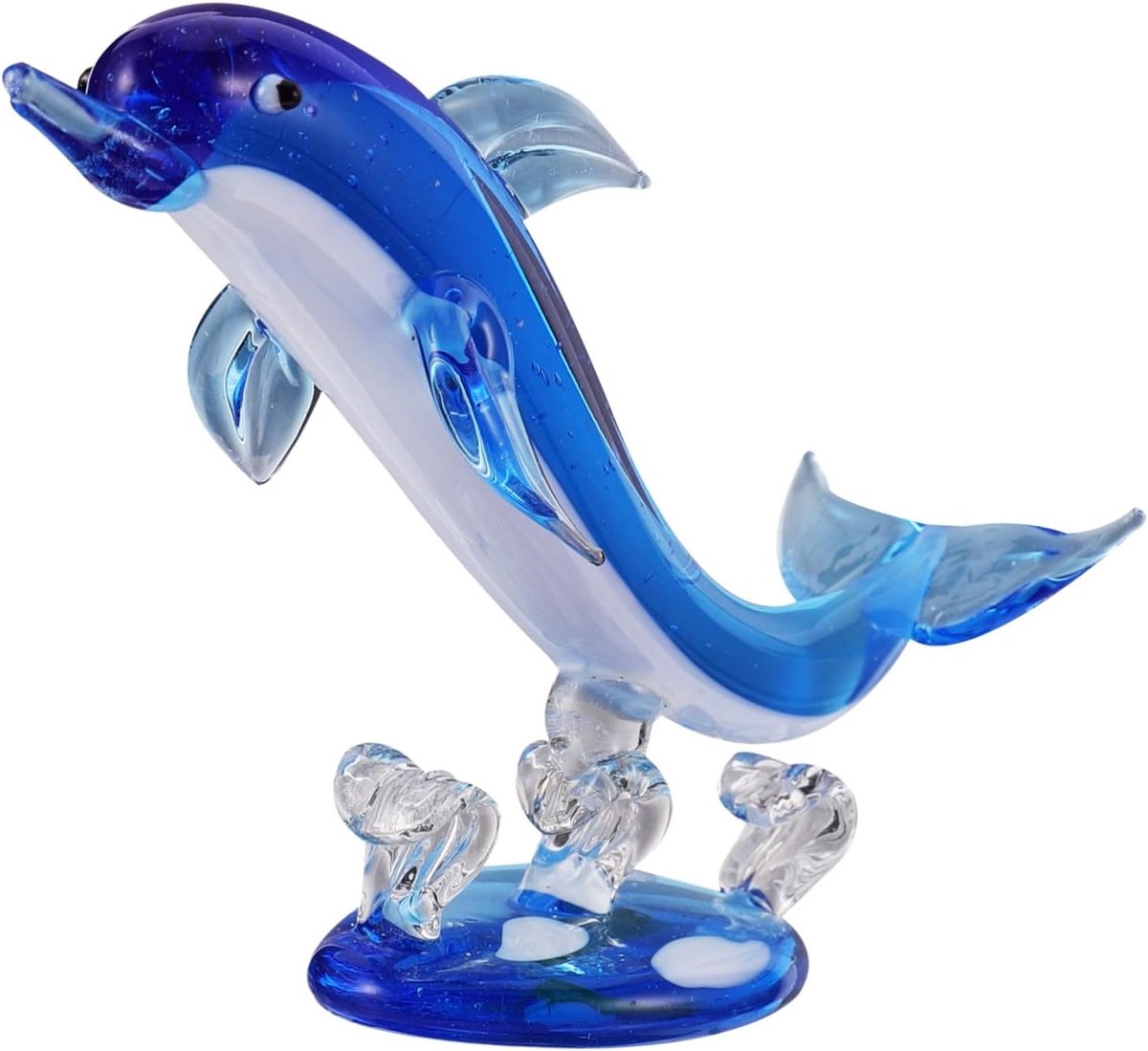 Decoratieve Glazen Dolfijn - Unieke Glazen Vis Beeldjes, Perfect als Cadeau of Speelgoed voor Dolfijnliefhebbers
