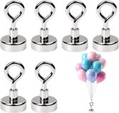 Duurzame Zilveren Ballon Gewichten (6 Stuks) - Stevige Ballonhouders voor Helium Ballonnen, Feestdecoratie en Bruiloften