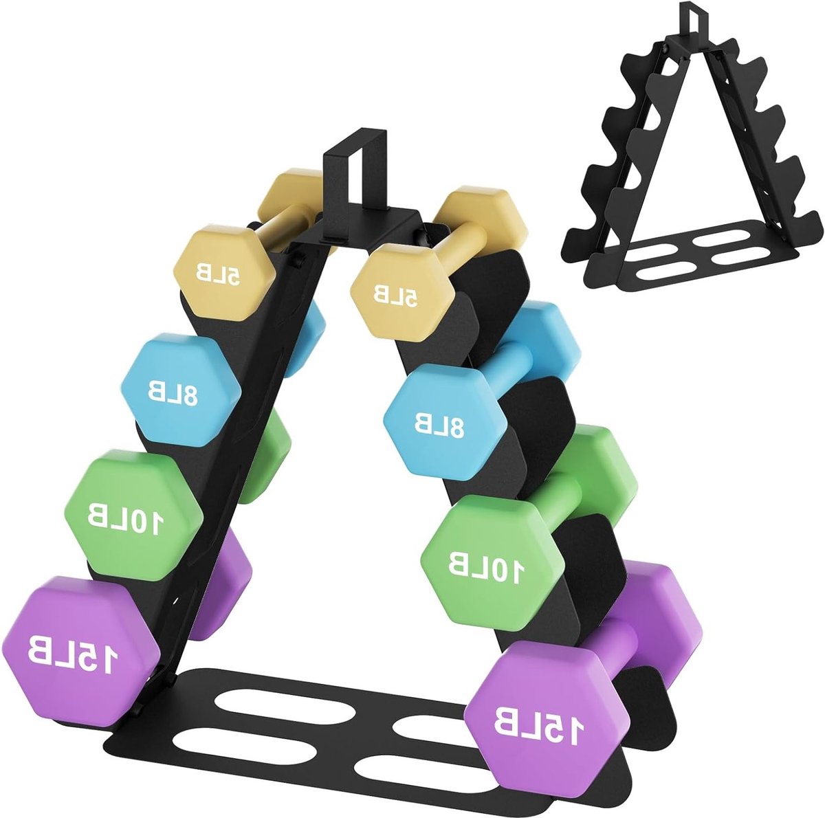 Dumbbell Rack voor Gewichtopslag en Organisatie van Halters, Ideaal voor Thuisgym en Fitnessaccessoires voor Kinderen en Vrouwen