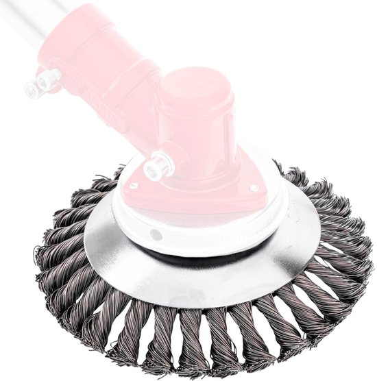 MOZY® - Stalen Onkruidborstel - 150 mm - Universeel - voor Bosmaaier - Kantenmaaier - Voegenborstel - Onkruidverwijderaar - Draadborstel van MOZY — afbeelding 2