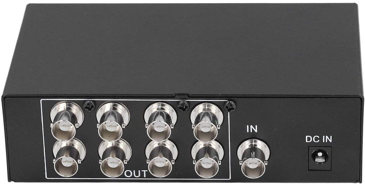 Dailygoods - BNC Videosplitterbox met 1 Ingang en 8 Uitgangen voor Videobewaking