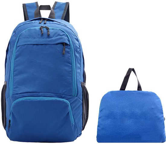Wandelrugzakken voor mannen en vrouwen - Opvouwbare, lichtgewicht en compacte rugzak - Waterbestendige, compacte opvouwbare dagrugzak voor op reis - blauw