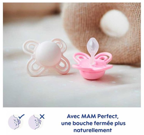 MAM 2 Suckers Perfect Nuit Tendance 18 Maanden en Ouder (Modellen : Blauw) van MAM — afbeelding 2