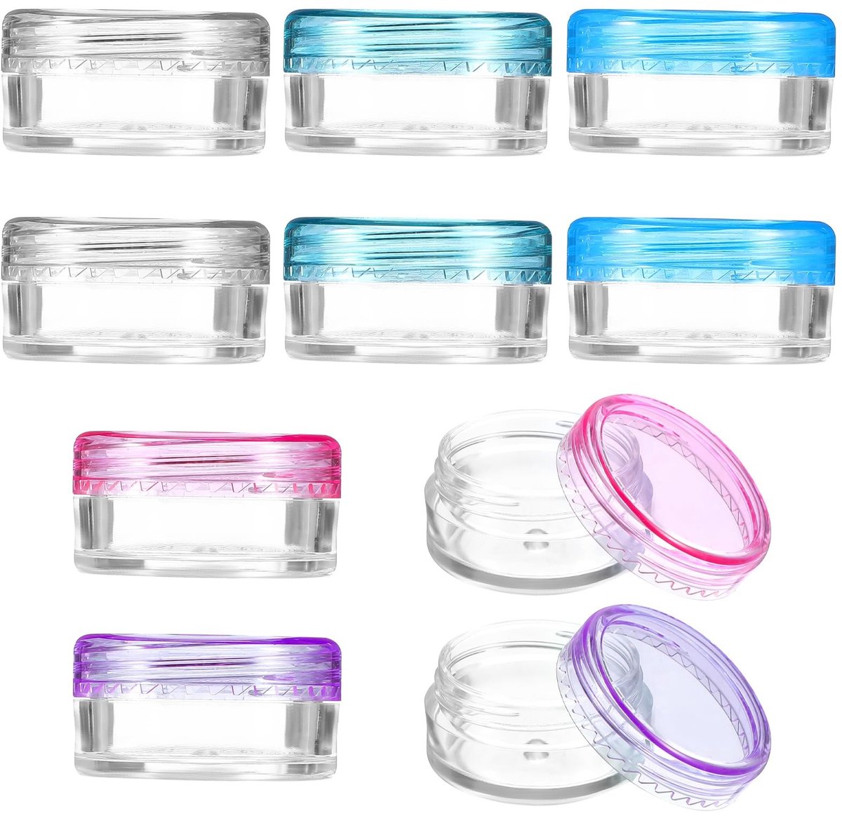 Dailygoods - Set van 10 Herbruikbare Monstercontainers met Deksels