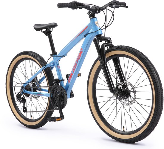 Bikestar MTB staal 21speed 24inch blauw van Bikestar — afbeelding 4