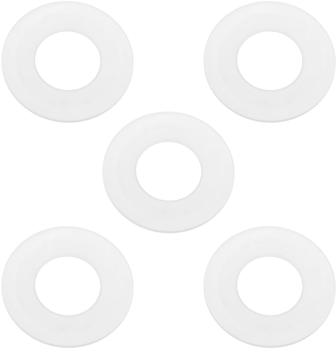 Dailygoods - Dailygoody - Toilet Spoelklep Seal Ring - Vervanging - Transparant - Siliconen - 5 Stuks - Geschikt voor Geberit
