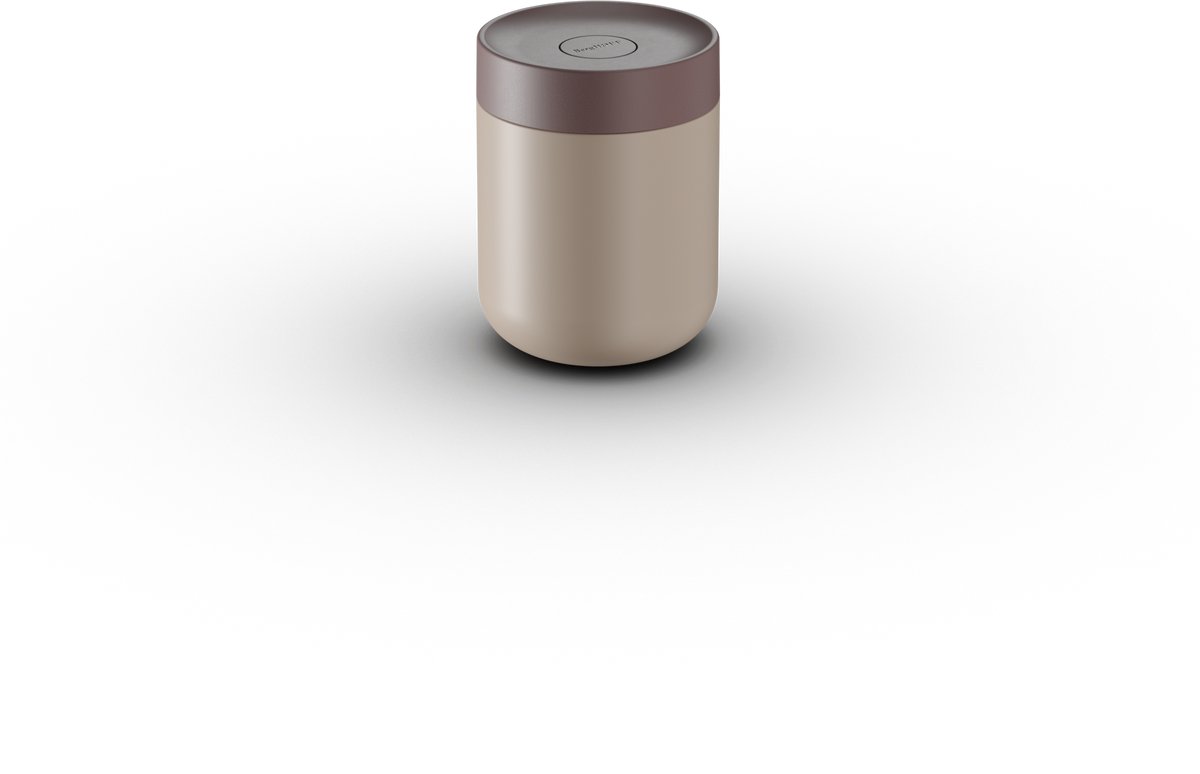 BergHOFF Home Nommie – Thermos Lunchbox - Food Jar 0.5L – Lekvrije Yoghurtbeker To Go – Isoleerbeker voor Soep - Dubbelwandige Isolatie - RVS Thermische Voedselcontainer – Houdt 6u Warm/Koud – Beige