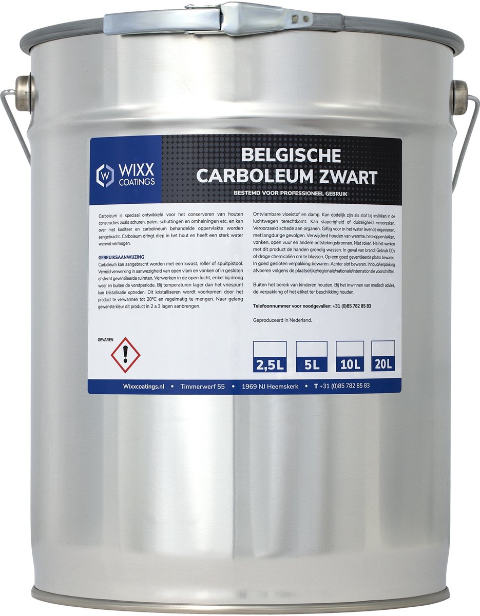 Wixx Belgische Carboleum - 5L - Bruin