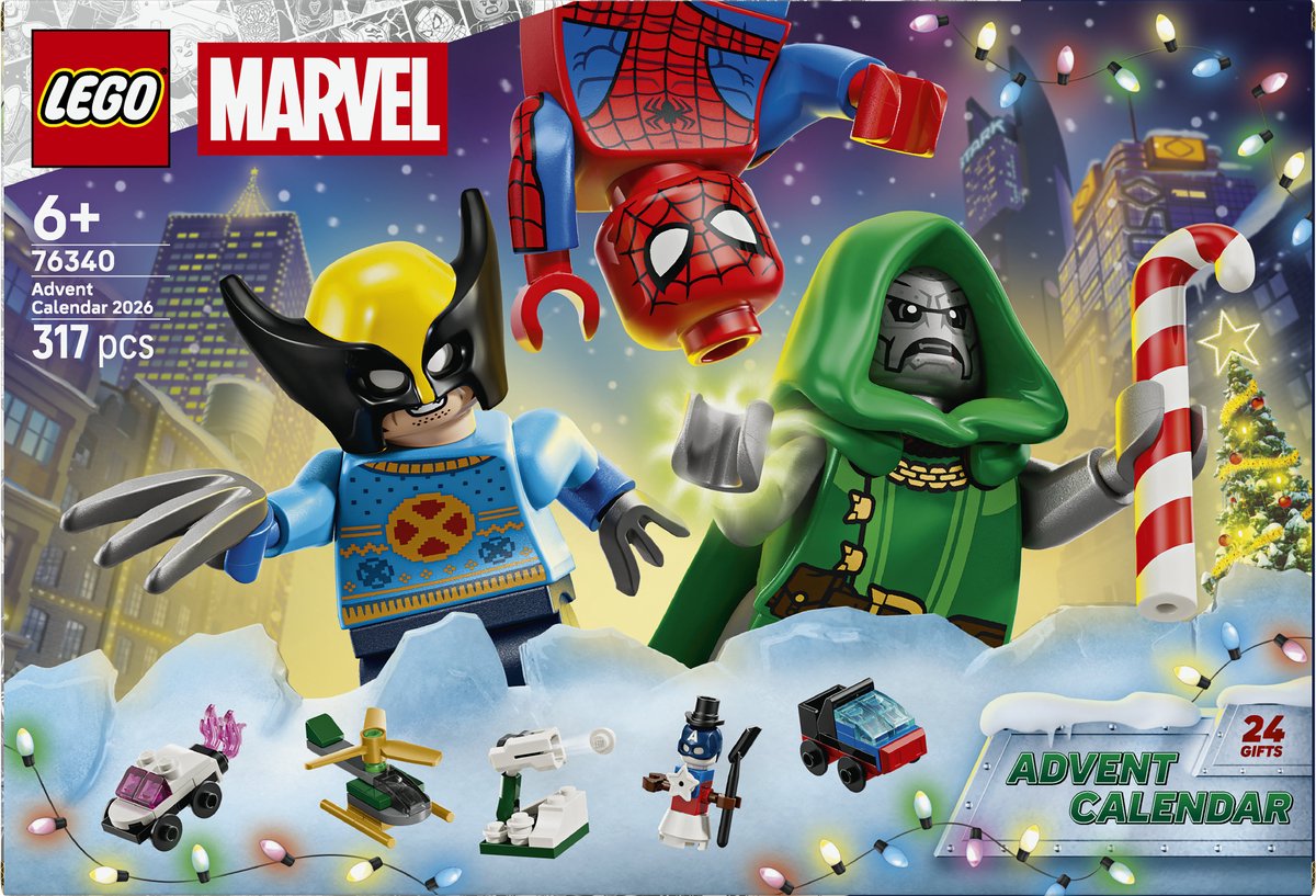 LEGO ǀ Marvel Adventskalender 2026 Superheld Speelgoed voor Kinderen 76340 – foto 7