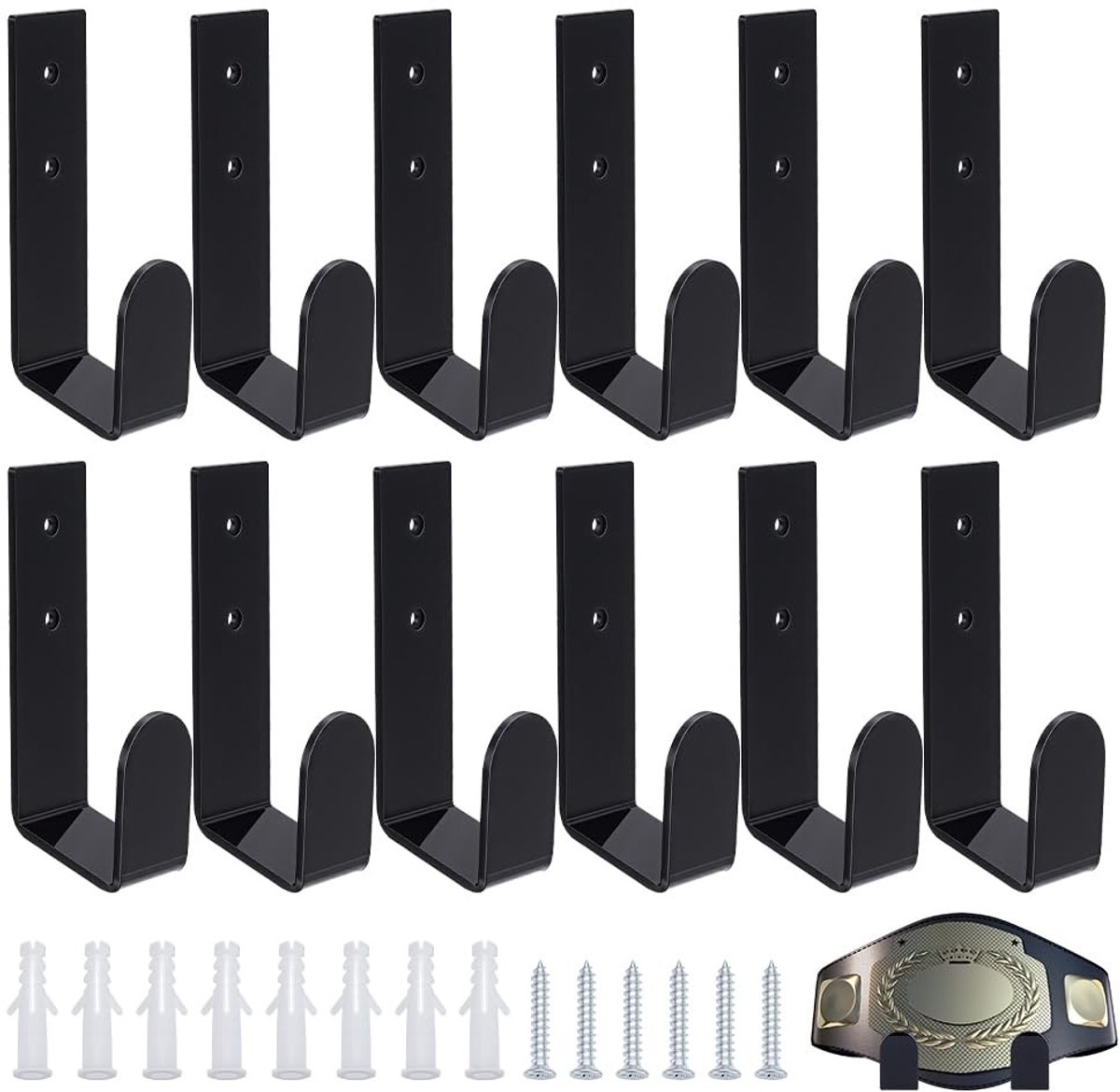 Dailygoods - Set van 4 Acryl Riem Display Houder voor Sportprijzen