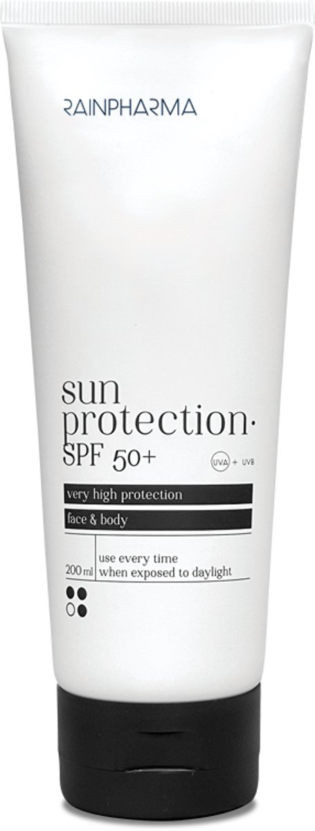 RainPharma - 200 ml - Zonnecrème met nieuwe generatie UV-filters voor maximale bescherming SPF 50+ - UVA- en UVB-bescherming - Vegan