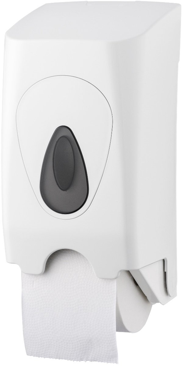 PlastiQline PQSDuo toiletpapier dispenser voor doprollen 2 rollen wit (5585)
